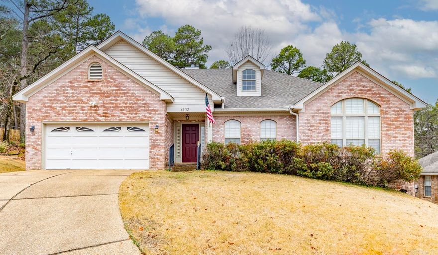 Welcome to this stunning 1-level home that sits at the end of a cul-de-sac in the highly sought after Charleston Heights subdivision. As you enter the front door, you will be greeted by an open foyer before stepping into a large, spacious living room with incredible built-ins flanking the fireplace. The open kitchen has lots of white cabinets, granite countertops, double wall ovens, walk-in pantry and island. The kitchen also has beautiful built-ins by the breakfast nook. The large primary bedroom has a nice vaulted tray ceiling. One of the other 2 bedrooms also has a vaulted ceiling with a built-in desk. You'll love pampering yourself in the large primary bath, with double sinks, a soaking tub, tiled shower, 2 walk-in closets & a linen closet. There is a deck that sits off the back door & a fenced-in area for pets, gardening, etc. This home features many details that make it special, including plantation shutters, crown moulding, wainscoting, vaulted ceilings, built-ins, & gorgeous engineered hardwood flooring. New Roof 2023! Floored attic space above garage. See Agent Remarks.
