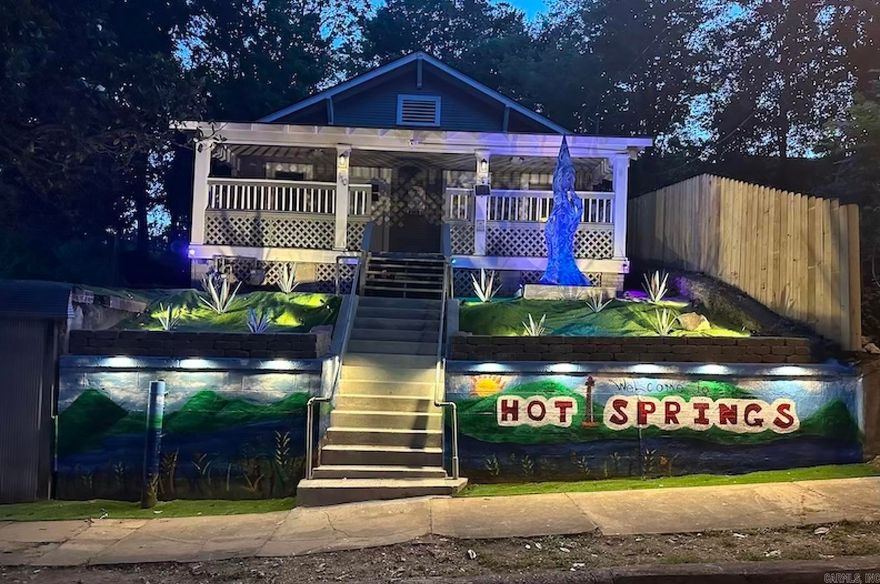 Active licensed Short Term Rental!  This 1920's Duplex has been completely renovated, furnished, and updated yet still holds the charm of historic Hot Springs.  You or your tenants can have walking access to Parades, events and all that downtown has to offer.