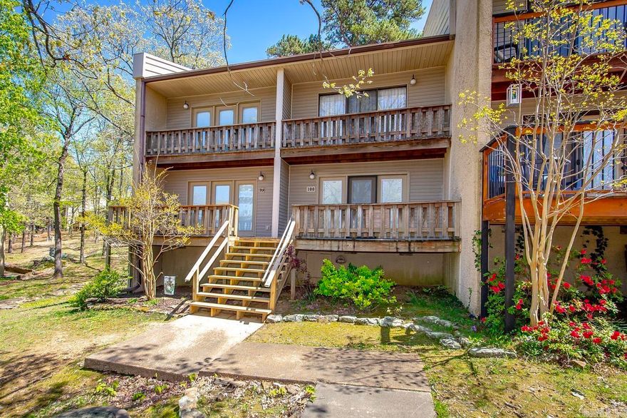 Welcome to this 2 bed/2 bath FURNISHED condominium. Featuring 2 full bathrooms most units only have 1 full bath and 1/2 bath. Upgrades include new exterior doors & windows, with blinds in the doors.  A sprinkler with a timer in flower bed for summer bedding plants, primary bedroom w/king bed and his and her closets, 2nd bedroom with updated beds to sleep 6, 1 king bed, 4 twin beds, central heat & air has been maintained every fall & spring, new refrigerator w/ice maker, 50 gallon water heater.  Fairfield Bay Residents have access to an array of fantastic amenities. Take a refreshing dip in the community pool on hot summer days or stay active in the fitness center, ensuring you're always at your best. Fairfield Bay is renowned for its natural beauty & outdoor recreational opportunities. Explore the nearby hiking trails, take a boat out on the picturesque lake, or indulge in a round of golf at one of the area's two golf courses. Come play pickle ball or tennis with friends.  It's all at your door step.