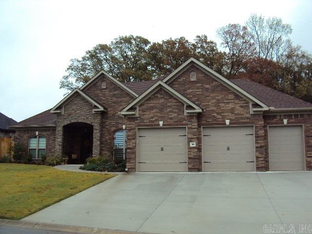 Beautiful all-brick 4-bedroom 2 and a half bath with office new construction! Hardwoods in living, dining and kitchen, stainless up-graded appliances, granite countertops throughout! Tray ceilings in living and master suite, huge tile master shower with wrap around closet. Large patio with outdoor brick fireplace. Extensive mouldings thru home with custom built solid stained wooden cabinets. EyePopper!!