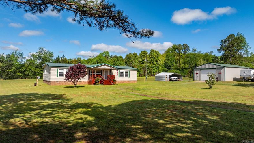 BACK ON MARKET AT NO FAULT OF THE SELLER. Welcome to the market 435 Happy Hollow Road, Bee Branch, AR  $245,000 This pristine home features: 3 Bed, 2 Bath,  Approx. 1,996 Sq Ft with approximately. 3.80 acres (survey on file) and a 30x40 garage with electric, an automatic door, epoxy floor, and water access nearby. A storage shed comes with the property, too. Fencing on 3 sides!   The home has a large living area with a wood-burning fireplace, large rooms, and plenty of storage. It’s all-electric, and the HVAC unit is only about 4 years old. Permanent foundation!   Step outside to a big 16x19 (approx) foot deck—perfect for grilling or entertaining.   High-speed internet is available (Windstream or Petit Jean Fiber), and gas is across the road. Mineral rights are negotiable. Taxes to be verified   Agents see remarks