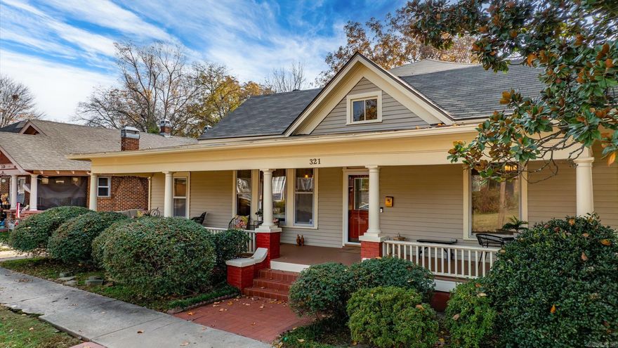 A storybook one-level home tucked away in the heart of the coveted Governor’s Mansion District. Built in 1900, this 3 bedroom, 2 bath delightful residence blends historic character with cozy, easy living. From the moment you arrive, you’ll notice the timeless curb appeal and the quiet charm that only a century-old home can offer. Inside, original details shine — tall ceilings, warm, original hardwood floors, and classic craftsmanship throughout. Sun-filled rooms create an inviting atmosphere, and the single-level layout makes the home feel both comfortable and accessible. Each space has its own personality, yet the home flows effortlessly from one room to the next.  Outside, a sweet front porch and a private backyard offer the perfect spots for morning coffee, evening unwinding, or entertaining friends. Full of charm, history, and heart, 321 W 22nd is a rare find in one of the city’s most beloved neighborhoods — a true gem ready for its next chapter! Let its character welcome you home! New roof 2025.   New Exterior & Interior Paint & trim repair 2025.  HVAC & Ductwork Replacement 2019.