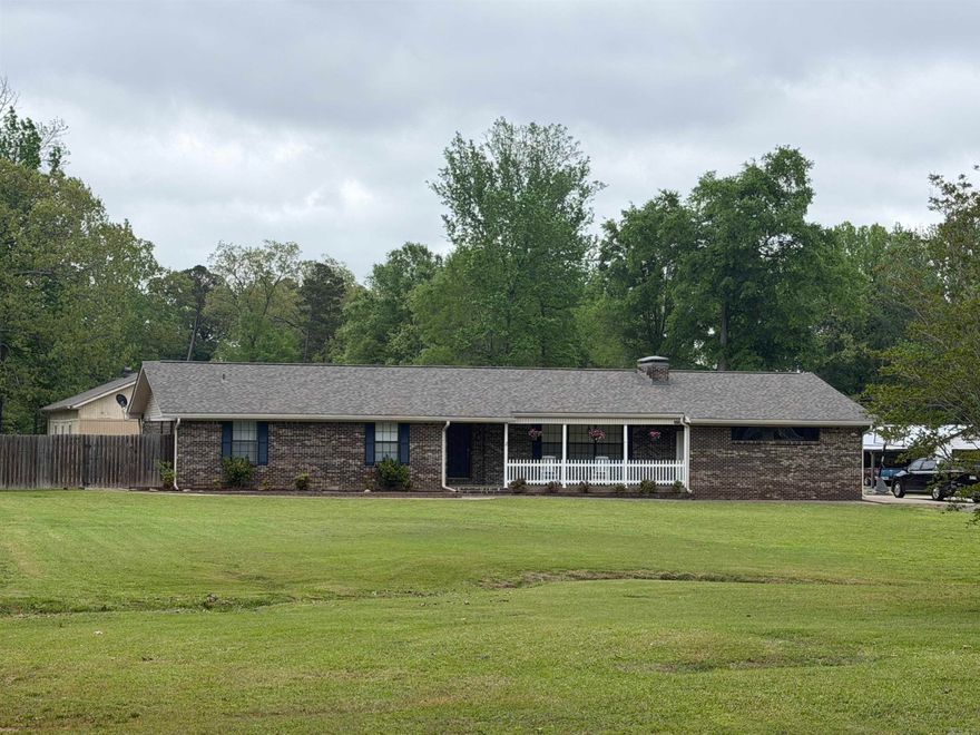 UPDATED one level 4 bed 2.5 bath with extra office space on almost 2.5 acres with pool house. 2 car garage on quiet road with easy access to I40. New roof 2024, kitchen remodeled in 2021 w new cabinets, countertops, appliances, etc. LVP flooring, paint. Deck updated and septic repaired/cleaned in 2026. Has a stand alone building with a pool that had a new pump in 2025, but needs a liner. Seller got transferred and decided not to repair the pool in case new buyer wanted to do something different with it (*pool and bldg as is). New ventless logs in fireplace. Nice level land, plenty of space to put a shop or convert pool house. Has a separate metal storage building. Fridge, washer, dryer all convey. Possible 100% RD financing! See agent remarks.
