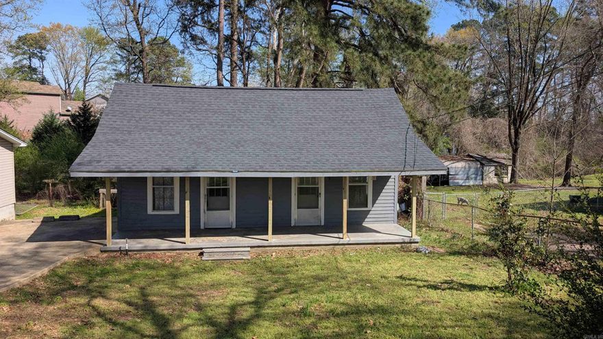 2 bedroom 1 bath house. New central heat and air installed in 2021. Water heater , lighting and floors installed in 2020. New paint in 2020. Easy access to the interstate and shopping centers. New Roof 2026. New kitchen floor.