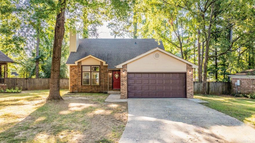 Well updated and spacious 4 bedroom home in quiet Cul-de-sac.  Roof 6 years, new carpet.  Primary bedroom is on the main level with a large walk in closet.  New bathroom counter and cabinets in both bathrooms.  New LVP floors down.  Granite in Kitchen and nice white cabinets.  Pantry.  Laundry room.  Washer and dryer will remain. Fresh paint through out the house.  Deck repainted.  Fully fenced backyard.