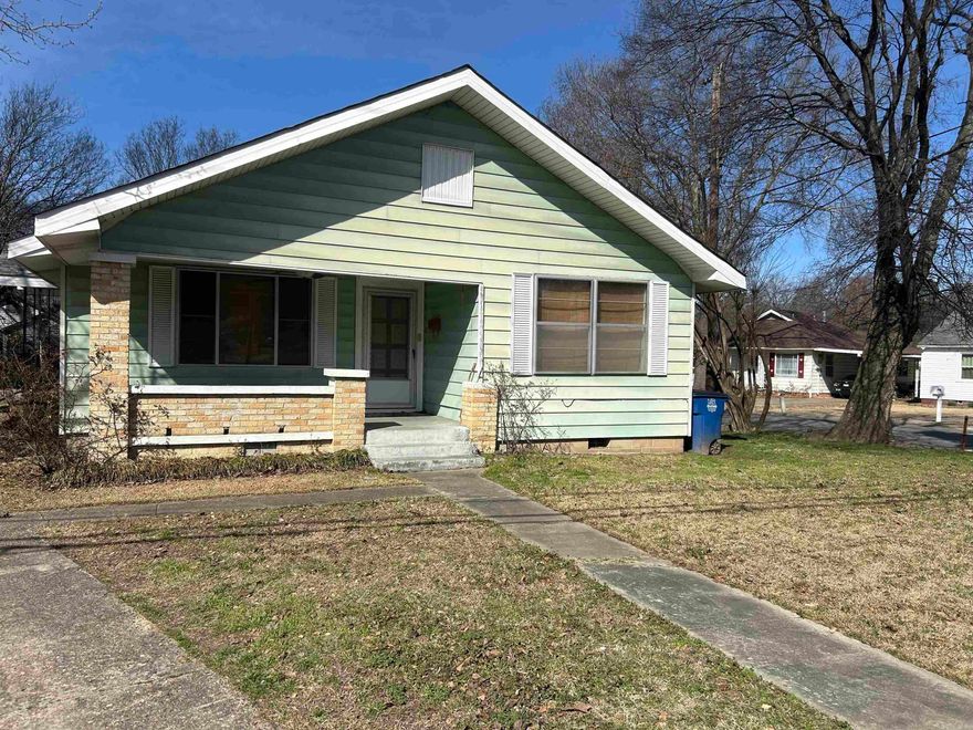 Prime investment property, located on a corner lot on Camp Robinson! This property has a great deal to offer, featuring a nice covered front porch and back deck. The interior has a large living room, dining room, a retro-style kitchen, and spacious bedrooms! The home is conveniently located near shopping, restaurants and freeway access. Additional features include a partially fenced yard and a framed up storage building that simply needs metal siding. Key updates include roof only 7 years old and HVAC only 4 years old. Selling as-is.