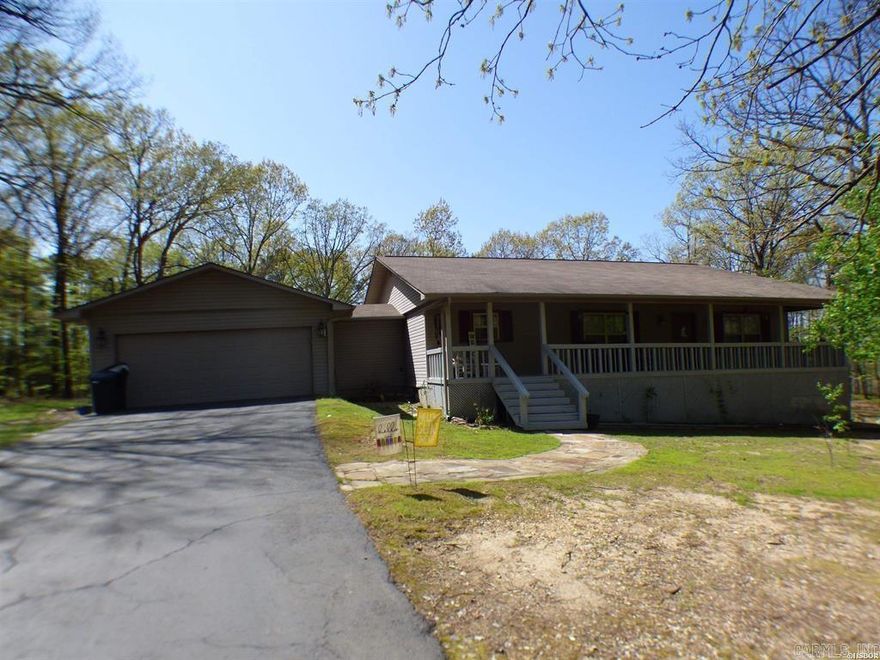 3/2 home 0n 4+- acres , LHSD, wooded private neighborhood on a Cul De Sac. property is in Hot Spring County. but Lake Hamilton bus picks up kids. Kimzy water, propane tank is owned by sellers. Gas heat & cooking, Granite counter tops, walk in showers. large family room. Office located next to MBR, large front porch, concrete patio out back. storage building as well as lots of storage underneath home. abundant wildlife. sellers relocating to another state. There is a whole house generator but isn't operational, runs but doesn't generate. sold as is. call listing agent to show.