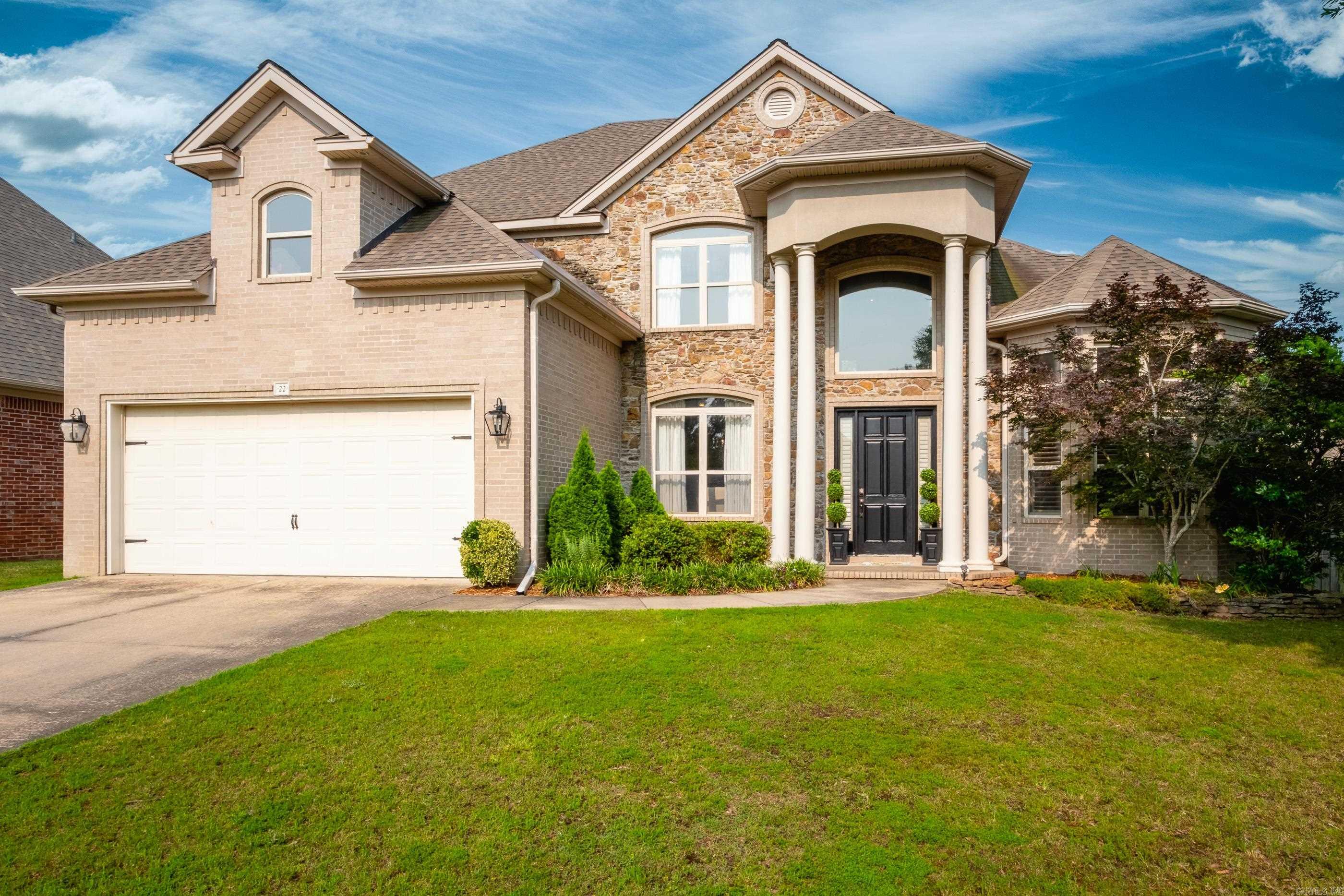 Elegant & Spacious Home in Chenal Valley.Ā Welcome to this stunning 4,257 sqft homeĀ where luxury meets comfort & community amenities like pools & playgrounds elevate everyday living. Step inside to soaring ceilings & abundant natural light that create an inviting atmosphere throughout. The main level features a thoughtfully designed layout, with a private primary suite w/ double sided fireplace, large walk in closet, separate vanities w/ copper sinks. A separate guest bedroom w/ its own en-suite would be perfect for everyone including visitors or multi-generational living. An office w/ custom built-ins provides the ideal space to work from home. The kitchen features a gas range, double built in ovens, nice pantry, island, & open flow into living areas warmed by 2 of the 3 fireplaces in this home. Plantation shutters add timeless elegance throughout. Upstairs, youāll find 3 spacious bedrooms & huge bonus room w/ built-in countertops & space for a mini fridgeāideal for entertaining, crafting, or a teen retreat. Addl highlights include: All new hot water heaters (2023), gutters, sprinklers, & a deck overlooking a fully fenced spacious backyard.