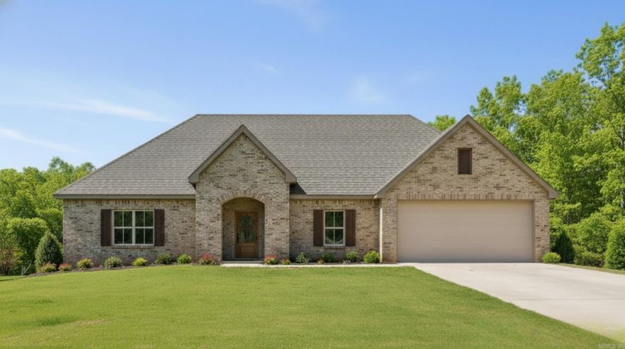 New construction in Maumelle’s desirable Ridgeview neighborhood! This well-designed home by Hines Homes offers a functional and inviting floor plan with an open main living area that flows seamlessly into the kitchen and dining space—ideal for everyday living and entertaining.  The layout features spacious bedrooms, a private primary suite, and thoughtfully planned storage throughout. Quality craftsmanship and attention to detail are evident, with modern finishes and a neutral palette that allows buyers to easily make the space their own.  Situated on a great lot in an established community, this home offers convenient access to shopping, dining, parks, schools, and easy commuting throughout the Little Rock metro area. Built by a trusted local builder known for quality and value, this is a great opportunity to own a brand-new home in a sought-after location.  This home is Under Construction. Estimated completion is Mid-Late Summer