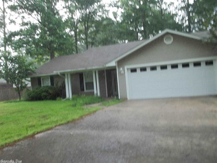 Large kitchen, covered patio. Fenced back yard and storage bldg. outside. Wood burning stove and split floor plan with master bedroom with two closets.   Built 2002. 1773 Sq. Ft. Taxes 785.00.