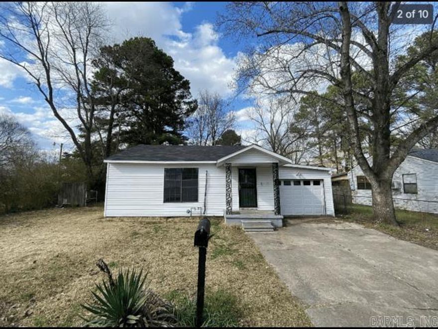 Charming 3-bedroom, 1-bath home located in a quiet, established neighborhood in Jacksonville. This property offers approximately 1,300 sq ft of living space on a spacious lot, providing plenty of room for outdoor activities or future improvements. Conveniently located near schools, shopping, and the Little Rock Air Force Base, making it ideal for homeowners or investors seeking rental potential. With its classic layout and affordable price point, this home is a great opportunity to add personal touches and build value.