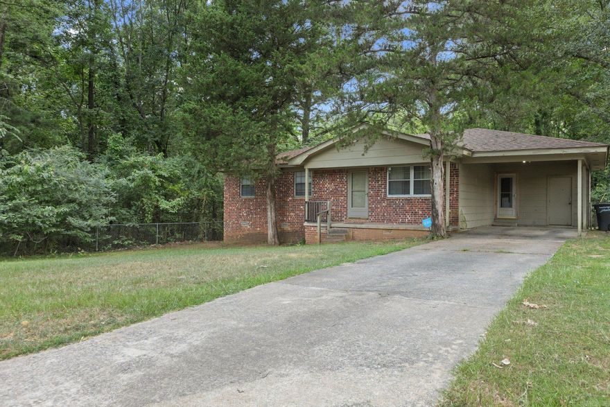 3 bedrooms, 1.5 bathrooms, one car carport with new flooring. Minutes from the Air Force Base and 67/167 interstate access. Countertop microwave and refrigerator convey.  Roof January 2024 and HVAC 7 years old.