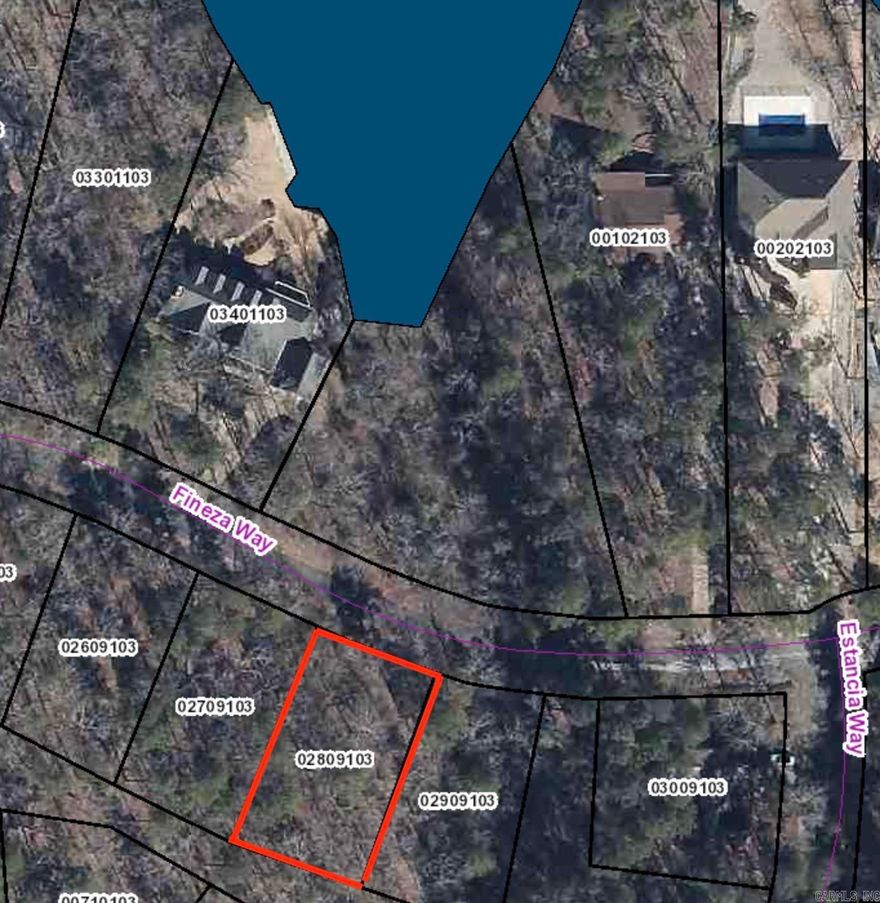 This wooded lot has a view of Lake Coronado. Across from the lot is common areas, giving near level access to the lake front (docking structures would not be allowed). Great neighborhood offering views and privacy.