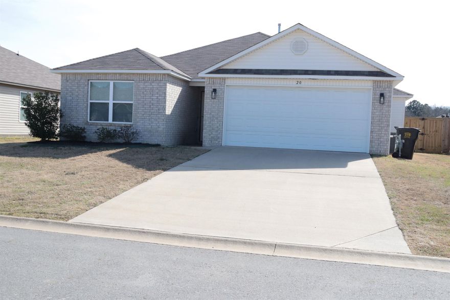 Welcome to your charming countryside retreat on the outskirts of Conway! This well-maintained 3-bedroom, 2-bathroom home offers an adorable split floor plan, providing privacy and versatility for guests, family members, or a home office. Retreat to the peaceful master suite, complete with its private bathroom for added convenience.   Inside the home, you will discover durable vinyl flooring throughout, ensuring comfort and easy maintenance. You'll appreciate the large living room and nice-sized kitchen, perfect for entertaining guests.  Outside, a large backyard for enjoyment and relaxation. Built with quality and care in 2021, it exudes a sense of modern comfort and style. Don't miss the opportunity to make this beautifully maintained home yours. Schedule a viewing today!