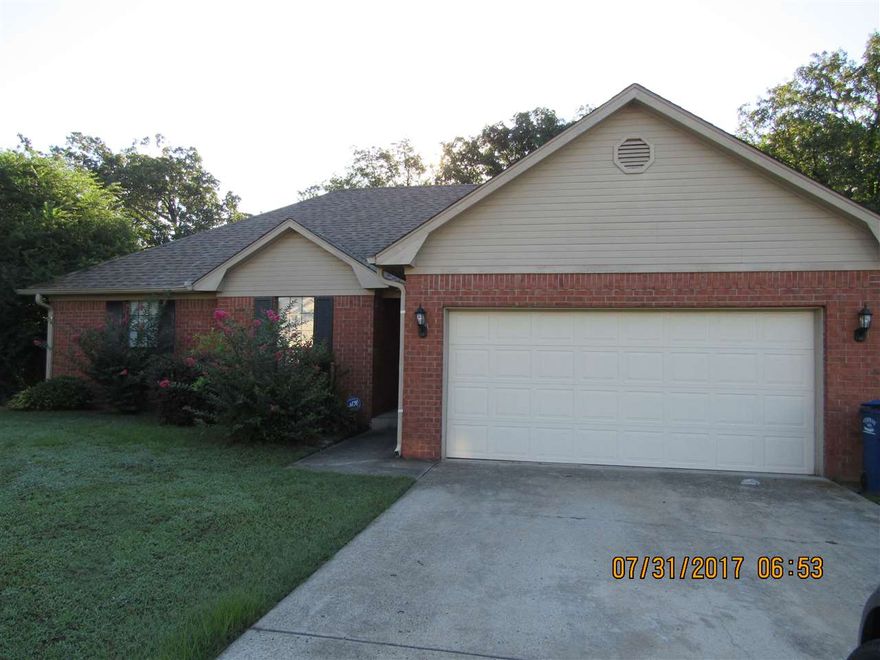 Well maintained home, open floor plan, laminate and tile floors throughout, open kitchen with all appliances including refrigerator, washer & dryer, separate laundry area, deck, partially fenced yard, 2 car garage, pets negotiable with a non-refundable pet deposit. Not available until mid-August. Owner is a licensed AR real Estate broker.