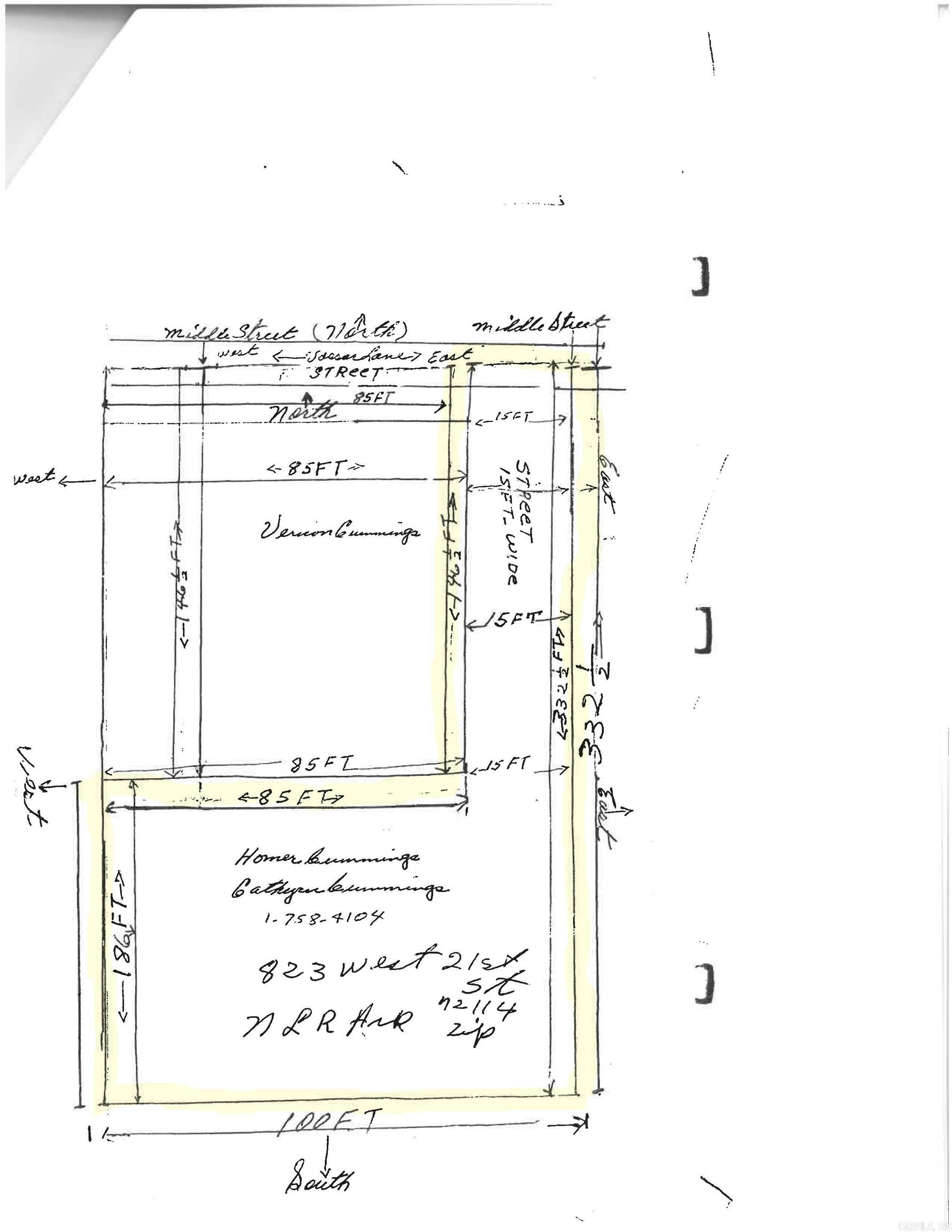 Just shy of 1/2 acre lot located off Vasser Lane. Very private. This property has a 15 ft wide driveway on the east side from Vasser Lane to the property. It is located between Vasser and Teresa Lanes.