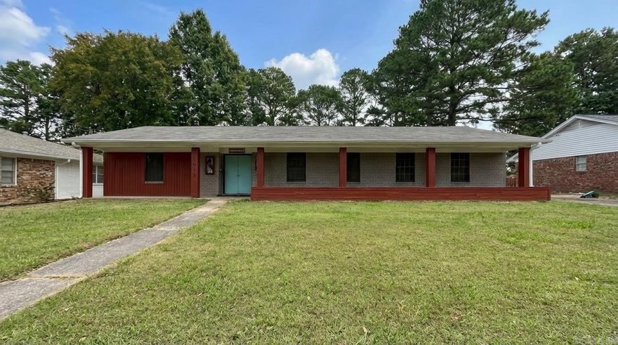 Welcome to Market 1912 Sherwood Dr, Jonesboro, Arkansas 72401 where location, style, and quality come together! This beautifully remodeled residence features four bedrooms, two full baths, and approximately 2,616 +/- sq ft of well laid out living space. Step into the grand marble-floored foyer with double entry doors, and enjoy the open flow into the large formal dining room and breakfast nook. The maple granite kitchen offers built-ins, a built-in ironing board wall, generous pantry space and the refrigerator and washer-dryer stays for added convenience. A vaulted great room awaits, boasting exposed wood beam ceilings and a stunning brick fireplace - perfect for cozy evenings or entertaining guests. Additional features include a sunroom leading to the fully fenced yard on a quarter-acre lot, a double garage, roof replaced in 2021, and striking cedar accent touches on the exterior. All this nestled in a desirable Jonesboro neighborhood, close to schools and amenities. Don't miss this opportunity, call today to schedule your private tour and elevate your lifestyle!
