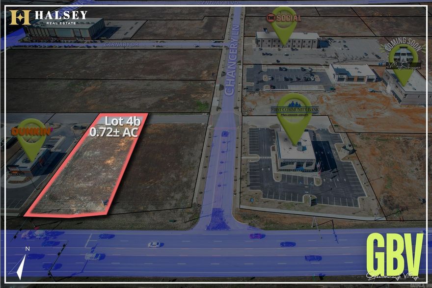 Greensborough Village is Northeast Arkansas’s first and largest master-planned, mixed-use community — a vibrant 200+ acre destination where people can live, work, and play. Perfectly positioned across from Arkansas State University and between NEA Baptist Health and St. Bernards Medical Mile, Greensborough Village sits at the heart of Jonesboro’s busiest corridor, surrounded by over 7,000 workers and 16,500 students. Its commercial core spans more than 100 acres and is fully equipped with utilities, stormwater systems, and walkable streets ready for development. The mix includes outparcels, a charming town center, an office park, luxury apartments, condos, and a soon-to-rise single-family neighborhood. Designed as a walkable, pedestrian-friendly community with green spaces, sidewalks, and decorative lighting, Greensborough Village offers easy access to dining, shopping, and entertainment — just minutes from healthcare, education, and the region’s largest employers, making it the ultimate destination in Northeast Arkansas.