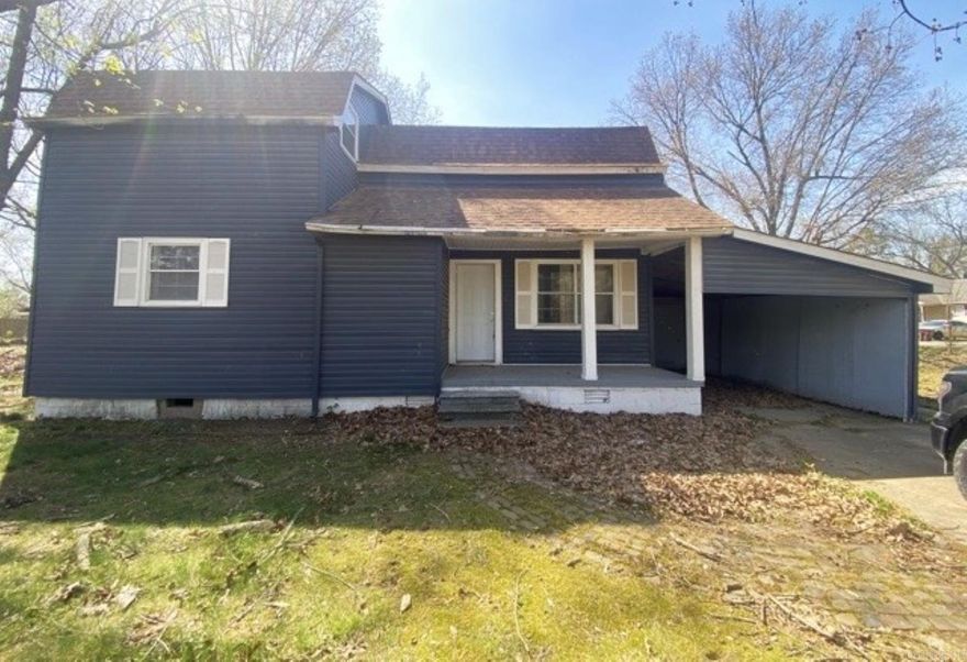 3 bedroom, 2 bathroom fixer-upper. Current systems/appliances are not guaranteed to work. To be sold AS-IS but this property has great potential! On the main level find 1 bedroom and 1 bathroom along with the Laundry room. Upstairs are 2 bedrooms and 1 bathroom. This home will not work for FHA, VA, RD or any Secondary Market loan. Agents see private remarks.