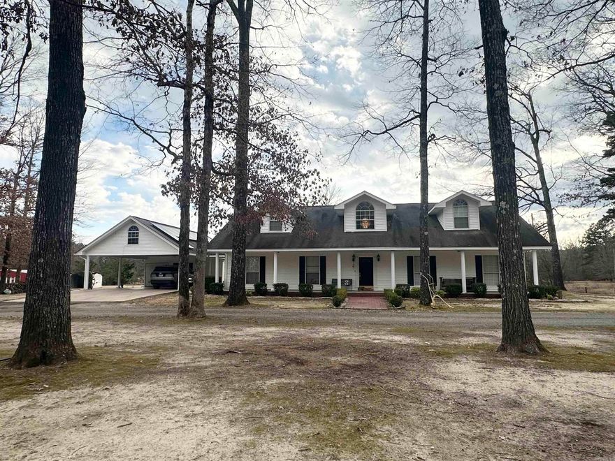 Welcome Home! Beautiful Home Nestled In The Country With 14.75 Acres, A 30x40 Shop, 3+ Acre Stocked Pond, Inground Pool! Home Features An Office, LARGE Laundry Room, & A Sun Room Over Looking The Pool, Pond And Land & So Much More! Fully Fenced, Solar Panels! 2 Bedrooms Down Stairs & 4 Bedrooms Up Stairs! New Water Heater, Fire Place, And So Much More!