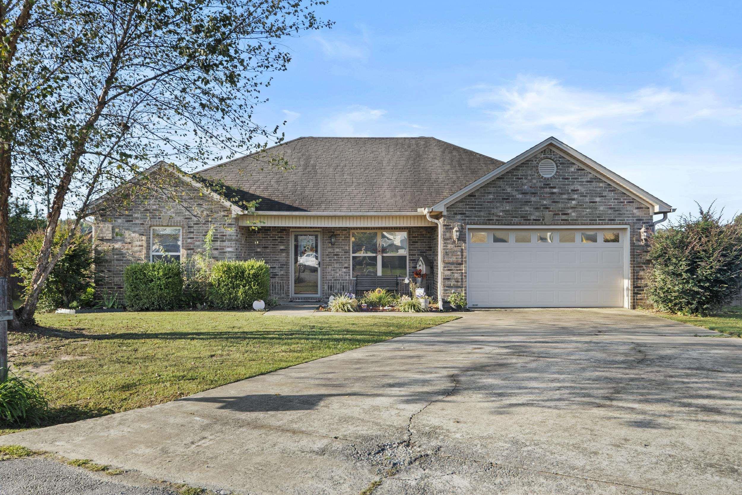 Charming 3 bedroom, 2 bathroom home located at the end of a quiet cul-de-sac inside Beebe city limits. Offering 1,359 sq. ft. of living space, this property features a split floor plan with high tray ceilings, granite countertops, a separate laundry room, and a two-car garage. Recent updates include a brand new water heater, new flooring, and many more improvements throughout. The fully fenced backyard provides privacy and convenience with gate access, a storm cellar, and a brand new covered patio ideal for relaxing or entertaining. This home is move-in ready and priced to sell!