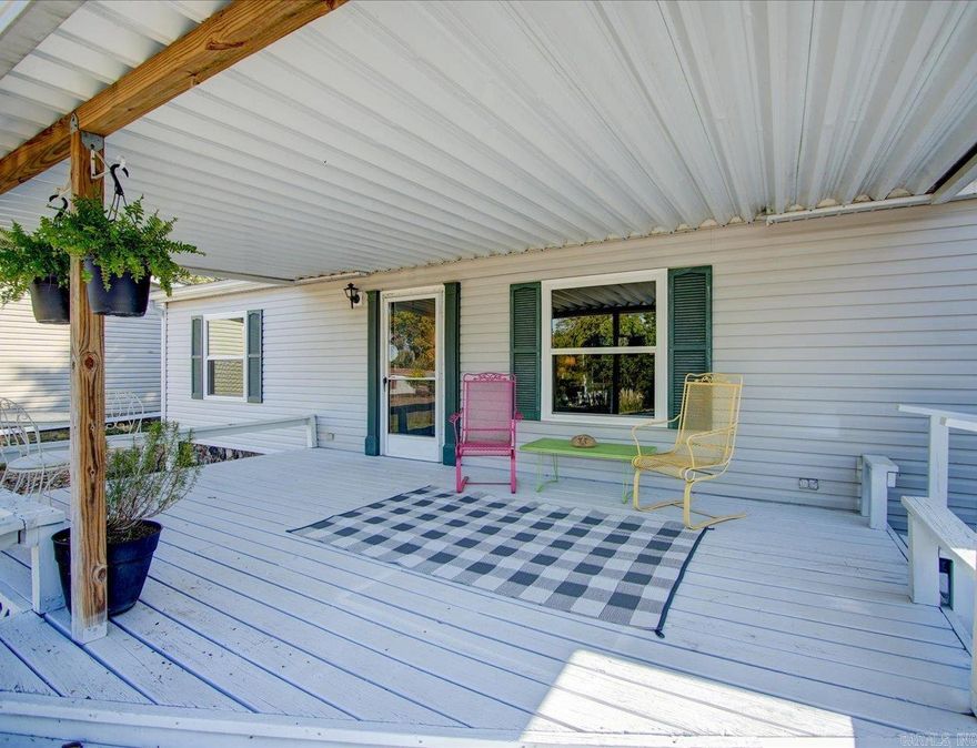 Welcome to this beautifully updated, fully furnished 3 bed 2 bath home, nestled in a vibrant 55+ community. This charming residence has been thoughtfully renovated throughout offering both comfort and convenience in a peaceful setting. Step inside to find a bright, open living space featuring fresh paint, a cozy fireplace and custom cabinet shelving. Updated kitchen boasts new countertops modern hardware, sleek kitchen finishes and comes fully equipped with new gas stove, refrigerator washer and dryer- all included. Both bathrooms have been tastefully updated! Accessibility made easy with a covered porch, extra storage, wheelchair access to the front door and recent exterior upgrades with no maintenance front and back yards-ensuring peace of mind for years to come. Enjoy resort style living with the community's top-notch amenities. Don’t miss your opportunity to own this move- in ready gem in a friendly, well-maintained neighborhood- just bring your personal touches!