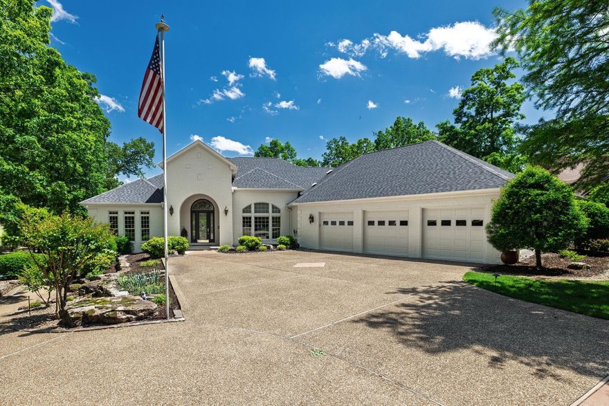 Premier Custom Estate in Diamante Country Club! This extraordinary all-brick custom home is one of the crown jewels of the prestigious Diamante Country Club. With over 6,200 square feet of finely crafted living space, this 3-bedroom, 3.5-bath home offers elegance, functionality, and unmatched comfort.  Step inside to discover custom cabinetry throughout, rich hardwood floors, and an expansive layout designed for both luxury living and entertaining. The main level includes a private office with built-in custom cabinets and a fully integrated workstation, along with a spacious master suite featuring a walkaround closet and spa-like bath.  The lower level is your personal entertainment retreat: enjoy a theater room with brand new Sony projection system, a large recreation space, pool table, exercise room, mini kitchen, and a state-certified safe room for peace of mind. A full bath with walk-in shower adds convenience for guests or multi-generational living.  Outdoors, the home boasts mature landscaping, extensive stonework, and one of the most elevated and scenic lots in the community—offering panoramic views of the 10th green of Diamante’s championship golf course.