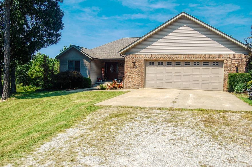 HOME SWEET HOME! This amazing home is sitting on a little over 1 acre m/l. On the inside you will find an open floor plan, split bedroom plan, amazing primary bedroom/bathroom and a view out the French doors and back windows! Back deck that overlooks the bottom deck that leads to the salt water pool. Views for miles! This property offers total privacy! Located minutes from Norfork Lake, North Fork River and White River. Just down the road from the Jordan Marina and Public Access to Lake. This is a must see property!