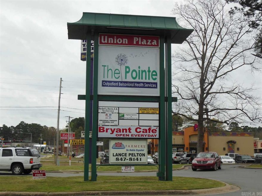 Nicely painted 2 room office suite in professional complex conveniently located in the heart of Bryant. FREE WiFi,  utilities and maintenance included, FREE parking. Upstairs 2 room suite 322 S.F. $300.00 monthly. Deposit equal to rent with approved application required.