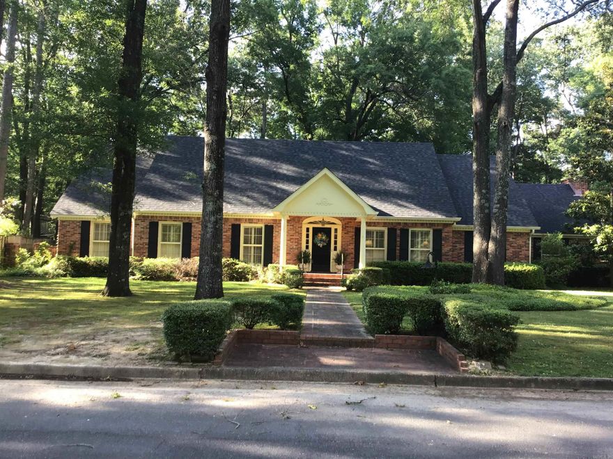 Taxes reflect HC  Super nice house with a large fully floored attic. Three HVAC units under service contract with Pine Bluff H & A.