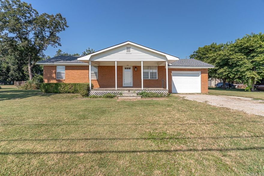 Welcome to the market 575 N. New York Ave of Caraway, AR! This 960 sq. foot  home has been fully renovated with 26.5 in. custom cabinets and recess lighting! New countertops, backsplash, and the shelving make this kitchen pop and the stainless steel appliances top it off! In the bathroom you will find a newly installed tub and vanity with plenty of lighting. There are new fixtures and fresh paint throughout the home as well. The roof is only 2 years old and new facia has been placed around the home. HVAC is only 3 years old as well. The front porch is spacious and there is a one car garage as well.  This home sits on a .36+/- of an acre so you will space to relax and stretch out. This is an absolute charmer of a home and is as cute as a button! Call your favorite agent today for a tour!