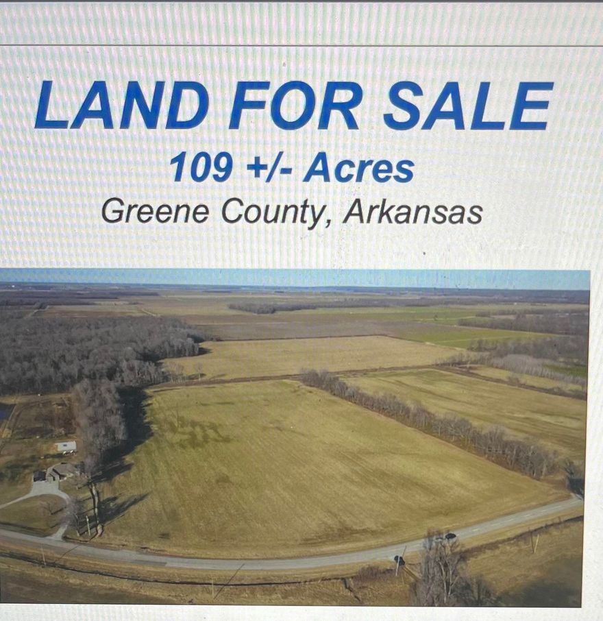 Vacant farm land. 109 acres.