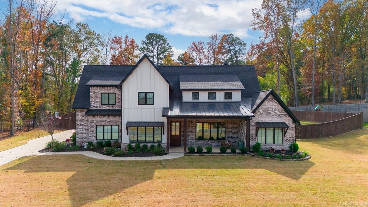 No detail has been overlooked in the design of this special custom home right in the heart of Bryant. Easy access to Little Rock and the entire Saline County area. Elegant finishes welcome you to this open floor plan, featuring an expansive primary suite on the main level. An office, large laundry, and additional full bath with access to the back porch are also on the main level. Chefs kitchen with oversized pantry and lots of counter space. Upstairs find 3 more bedrooms, a bonus room and a loft area. Each room features spacious closets. Two more full baths are all also upstairs. Huge backyard fully fenced with stained and cap and trim fence. 3 car garage with a 4th overhead door that opens to the private yard. Back porch features a fireplace and plenty of room for grilling and spending time outdoors.