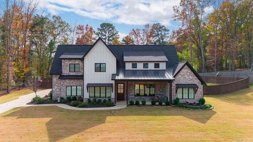 No detail has been overlooked in the design of this special custom home right in the heart of Bryant. Easy access to Little Rock and the entire Saline County area. Elegant finishes welcome you to this open floor plan, featuring an expansive primary suite on the main level. An office, large laundry, and additional full bath with access to the back porch are also on the main level. Chefs kitchen with oversized pantry and lots of counter space. Upstairs find 3 more bedrooms, a bonus room and a loft area. Each room features spacious closets.  Two more full baths are all also upstairs. Huge backyard fully fenced with stained and cap and trim fence. 3 car garage with a 4th overhead door that opens to the private yard. Back porch features a fireplace and plenty of room for grilling and spending time outdoors.