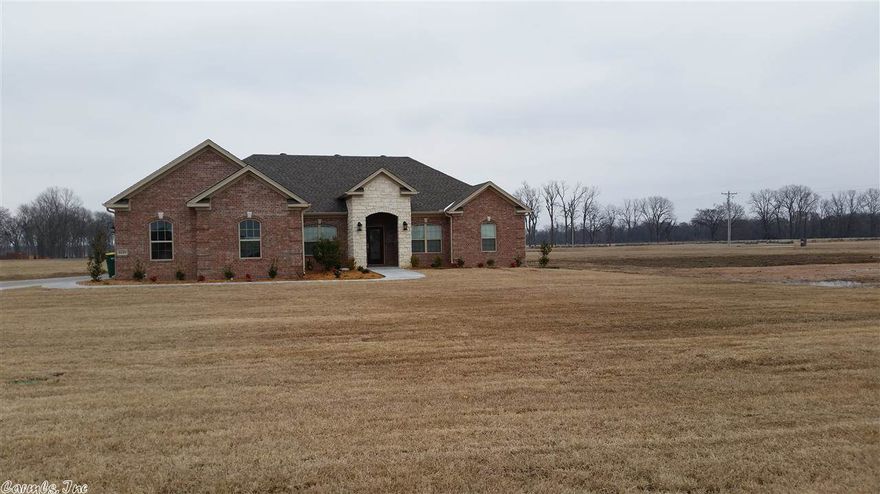 Beautifully built 4 bedroom 3 bath custom home in the gated community of Ashley Downs.  This home has open floor plan for family gathering without feeling cramped.  The covered concrete patio opens to large back yard, WOW!!! 2.53 acres for that in-ground that you've always wanted.