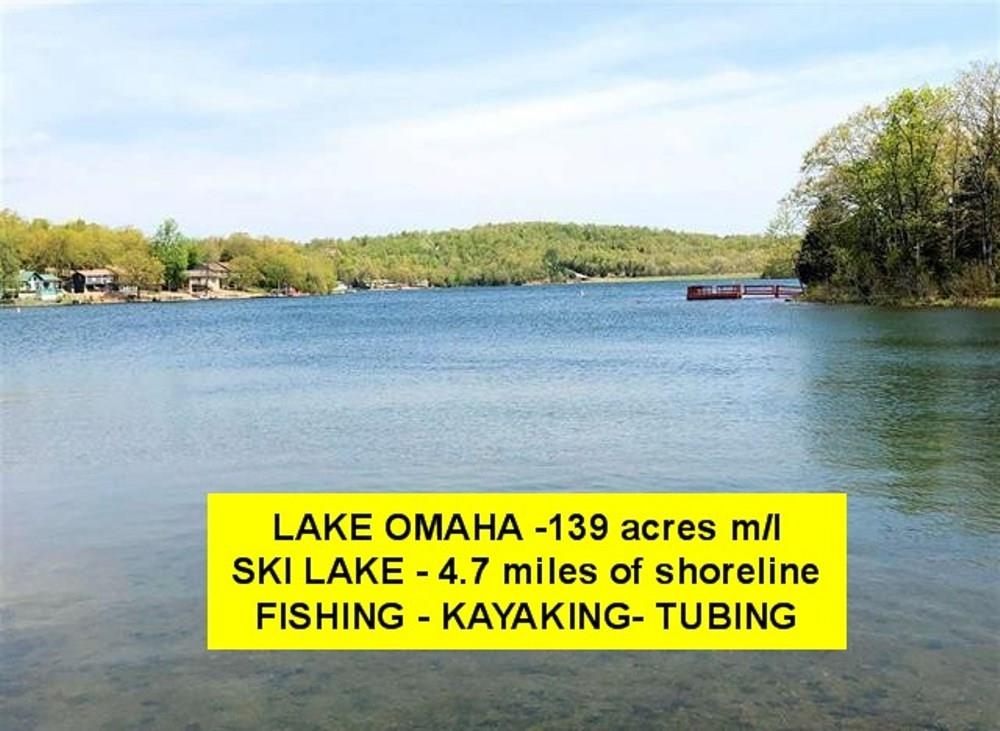LAKE OMAHA! Your opportunity to purchase TWO wooded LAKE LOTS at a fantastic price - JUST $19,500 for both - consisting of approx. 1.16 acres in total- Omaha Lake in Cherokee Village, AR is a hidden gem off the main path-perfect for those seeking peace and quiet, yet just minutes from 18-hole golf course and 6 other lakes! Close to fitness center & pickle ball court. Omaha lake is 139 acre ski lake with 4.7 miles of shoreline. Excellent fishing, kayaking, tubing. Newer survey. Listing #2410 Measurements per arcodata