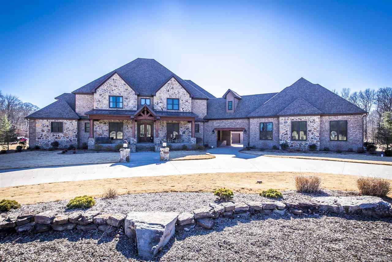 Two Immaculate custom built homes located on 5.06 acres w/ option to purchase 5 additional acres for $55,600.00! Two homes on property..Home #1--7100 sq ft, every bedroom has its own bath. Formal LR dining room, wet bar, Chef's kitchen, breakfast area, large open hearth room w/rock wb fireplace. Office, huge laundry room. Theater room & small kitchen. Master is down.** 2nd home is 1100 sq ft. 1 Bedroom, 1.5 baths, open floor plan. 2 car garage & 14x14 safe room. Inground pool, covered patio area w/ FP.