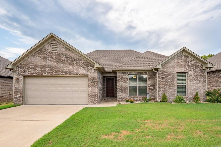 This cozy 3 bedroom, 2 bath home offers an open living space with a breakfast bar and eat-in kitchen. The split floor plan features luxury vinyl plank flooring throughout, granite countertops, and boxed ceilings that add architectural charm. Step outside to enjoy the spacious backyard with a privacy fence and covered patio—perfect for relaxing or entertaining. A separate storage building is an added bonus! Conveniently located just minutes from the interstate, shopping, and dining, this home truly has it all. The refrigerator, washer, and dryer all convey, making this a move-in ready home. With its great layout, modern finishes, and unbeatable location, you’ll feel right at home the moment you walk in. Don’t miss your chance to own this well-maintained property—homes like this don’t last long! Call today to schedule your private showing.