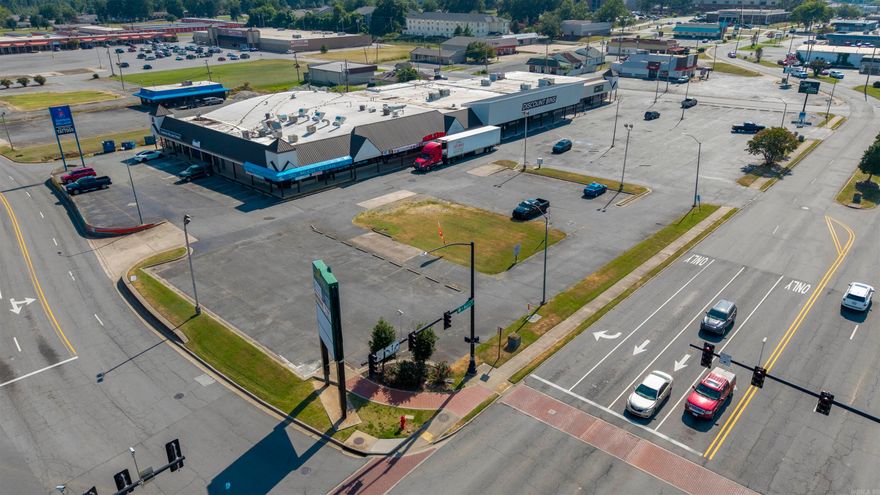 Downtown Jacksonville AR.  Prime Corner lot in the "5 Points" intersection with outstanding visibility. C-2 Zoning inside an Opportunity Zone.  Duplicate Listing MLS #25034820