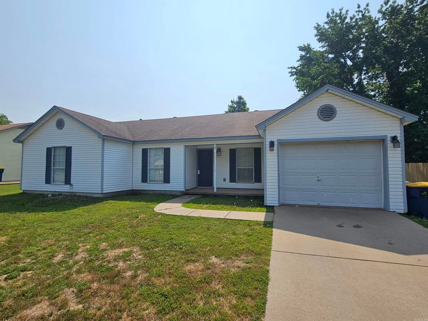 21 Panther Cove is a NON- Smoking 3 bedroom 2 bath  house for Rent in Cabot. This home has a fireplace, fenced back yard and one car garage. The kitchen is furnished with a fridge, range, dishwasher, and microwave. Also included is blinds throughout, ceiling fans, carpet and ceramic tile floors, a separate dining area, a pantry, and washer and electric dryer connections in a separate utility room, fenced back yard, patio, and 1 car garage. Pets may be considered.