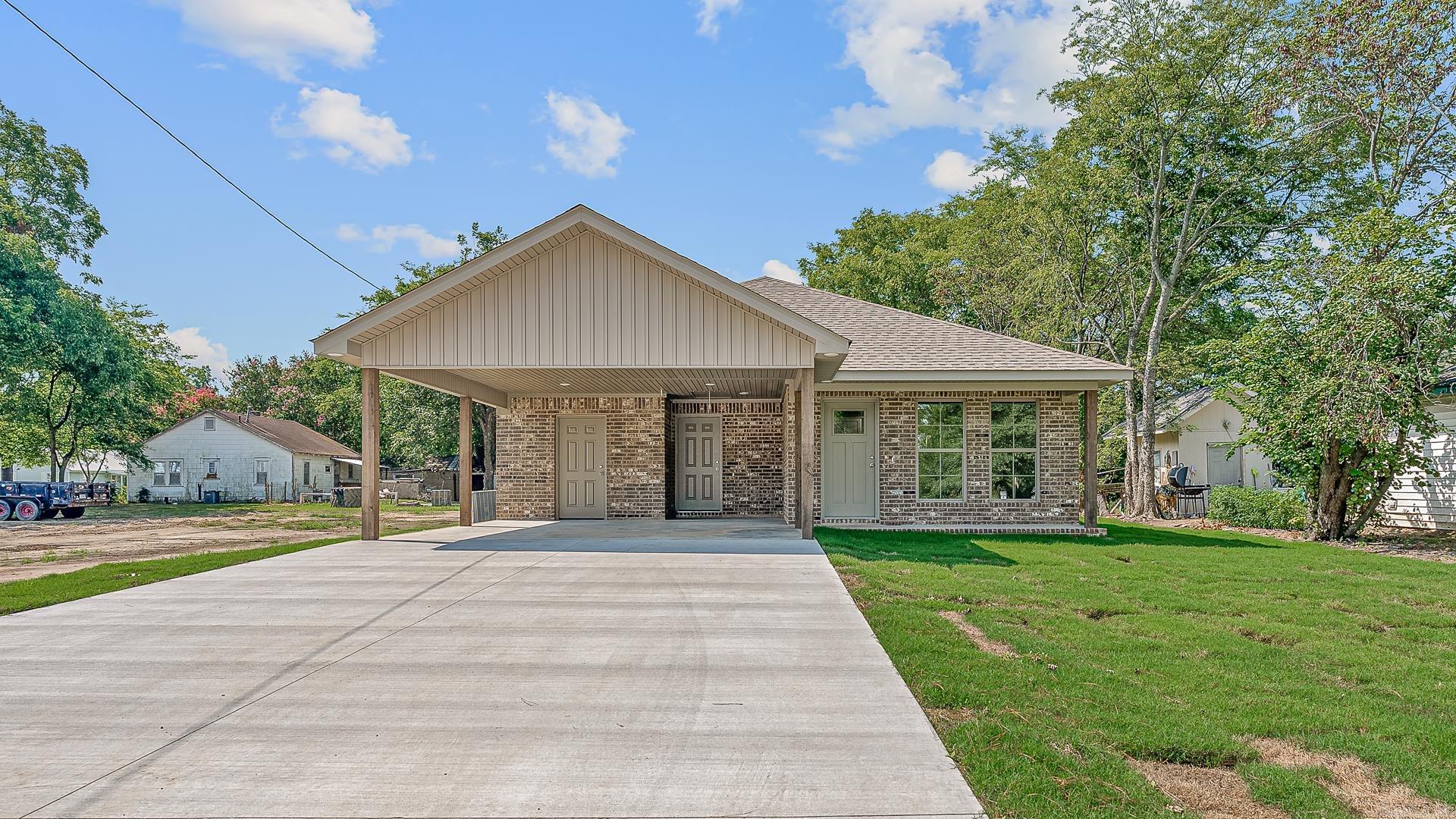 This beautiful newly built home in Monette, Arkansas, offers full-brick exterior, a welcoming covered front porch, a spacious back patio, and a handy built-in exterior storage room. Once completed, you'll find luxury vinyl plank flooring and granite countertops throughout, creating a clean, modern look. The kitchen is designed to impress, complete with included appliances, a walk-in pantry, and an open layout. Tucked down a private hallway, the bedrooms are thoughtfully positioned to offer extra privacy and quiet. With a smart layout, stylish finishes, and inviting spaces, this home is a standout in Monette!