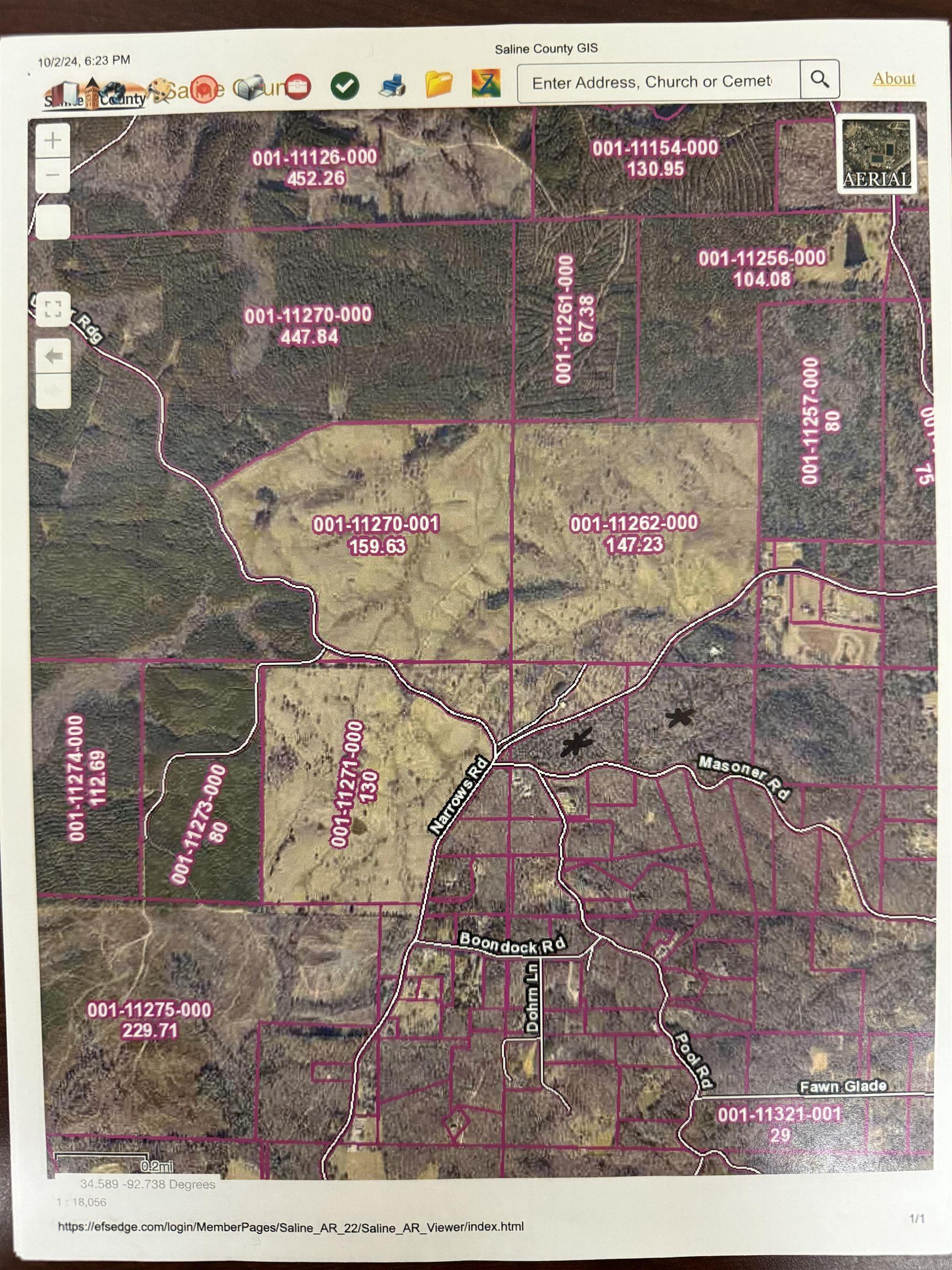 Rolling Hillside with a Picture Perfect View.... Approximately 51 acres +/- , Tree Covered Land with multiple building sites and road frontage on front and back of property. Great Location and Benton Schools..