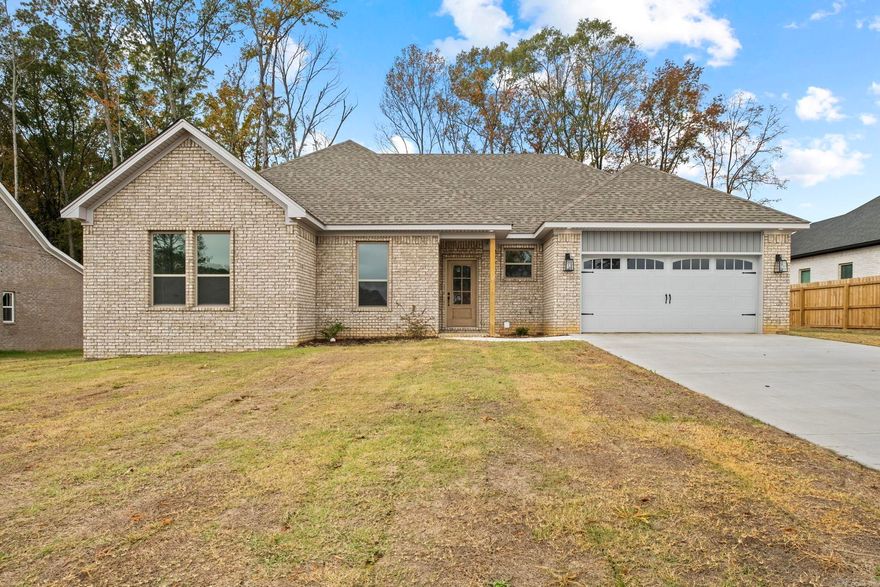 Welcome home to this beautiful new construction 4 bedroom 2 bath home. This home features all stainless appliances, a HUGE walk in pantry, an open floor plan, and LVP flooring throughout. The primary room is large and the primary bath has a separate tiled shower and soaking tub with his and her closets. The secondary bedrooms are split from the master and the hall bath has a double vanity! This home is large, open, and has tons of space. Come see this beautiful home today!
