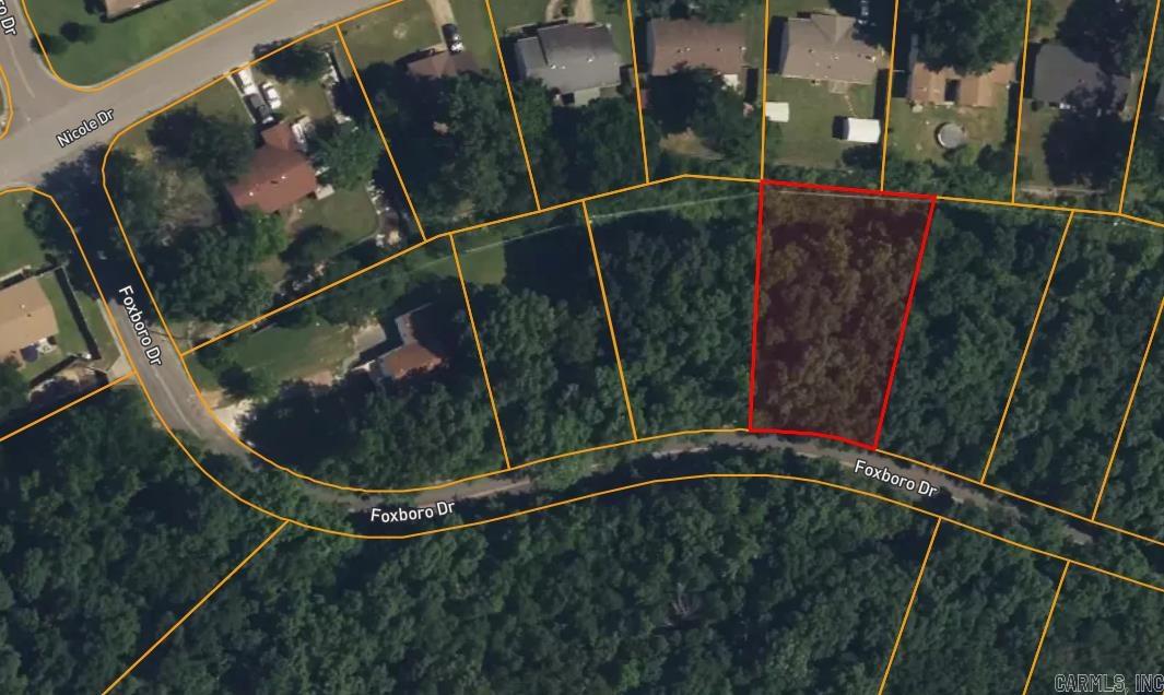 Residential lot in established Foxboro Subdivision.