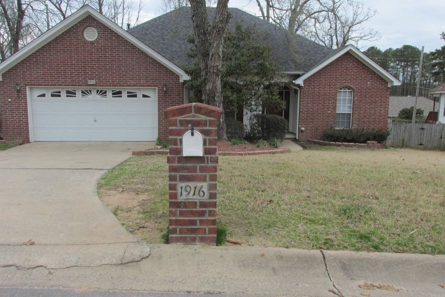 1 level brick & vinyl siding -  3 bedroom split floor plan - large great room with gas fp - tray ceilings - surround sound - new ss state of the art electric stove -  oven has air fryer and programmable features - new microwave - new kit sink/faucet - ss refrig conveys - new garbage disposal - plenty of kit cabinets & counters - HVAC 2018 - roof 2016 -  office/nursery off master bedrm - internet connection in every room - jacuzzi - walk in shower - water closet - huge walk in closet off master bedroom - new paint in most rooms - sink in laundry rm -  garage door and thermostat can be operated  by internet/phone - ADT system avail to hook up - cameras in front and back to convey - fenced yard - 2,000 carpet allowance