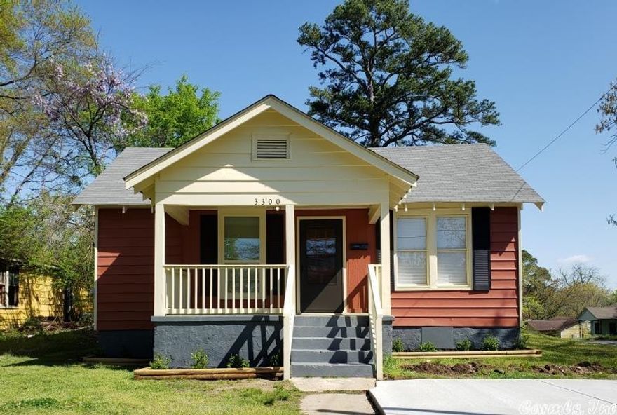 This one is ready for new owner or tenant. In the last couple of years: new AC condenser, all weather storm doors, kitchen sink, countertops and faucet, tub and shower fixtures, Owens Corning roof, new cabinets, updated electrical work throughout, plumbing updates, toilets, new laundry hookups, tub surround, bathtub, ceiling fans. New hot water heater, bathroom vanities.  Decorative fireplace. Sitting on a corner lot with nice backyard area.  Recently rented for $900 per month. Makes a great first time homebuyer property investment property. Sold AS IS. Buyer to turn on utilities for all inspections