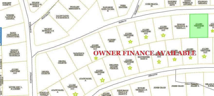 Owner-finance or cash. Area has water tap-in available, septic needed, propane needed, power available and great area amenities. Great for cabins & Airbnb investors. Simple owner-finance terms. Owner/Agent. Discount for purchasing 10 or more lots.  Parcel# 800-05684-000