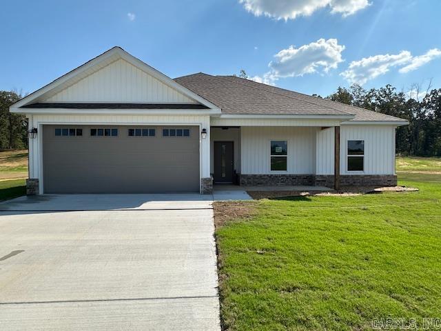 Experience serene living in this charming 4-bedroom, 2- bathroom home located in Winchester Estates Subdivision. This charming new construction sits on 1.23 acres backing up to tranquil woods where you can enjoy watching the wildlife from your back porch. Home features an open floor plan, walk-in pantry, and ss appliances. Stepping into the primary suite, you'll find a spacious walk-in closet, tile walk-in shower, his-and-hers vanities and a soaking tub. Bauxite school District!! There's still time to pick some of your fixtures and finishes if you hurry!! Schedule your showing today to explore all this new subdivision has to offer!!