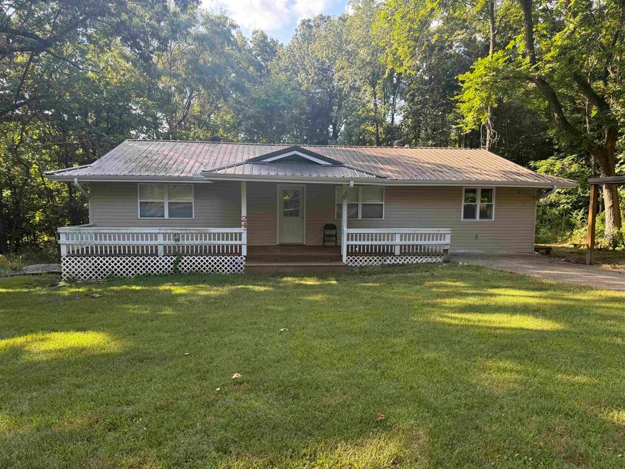 Newly remodeled home located near main entrance to Cherokee Village. With new appliances, stove and a refrigerator. Vinyl plank flooring in one bedroom, living room, kitchen/dining room and bathrooms. Carpet in two bedrooms. Metal carport. Fenced back yard. Propane back-up heat, water heater and cook stove. Energy-efficient home! Laundry and 2nd bathroom are one room. No Pets Allowed. Each adult will be required to complete an application. There will be $39 added to the rent to cover pest control, liability insurance and credit reporting services.