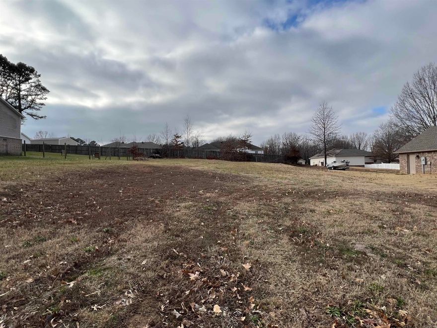 Residential lot in established subdivision.